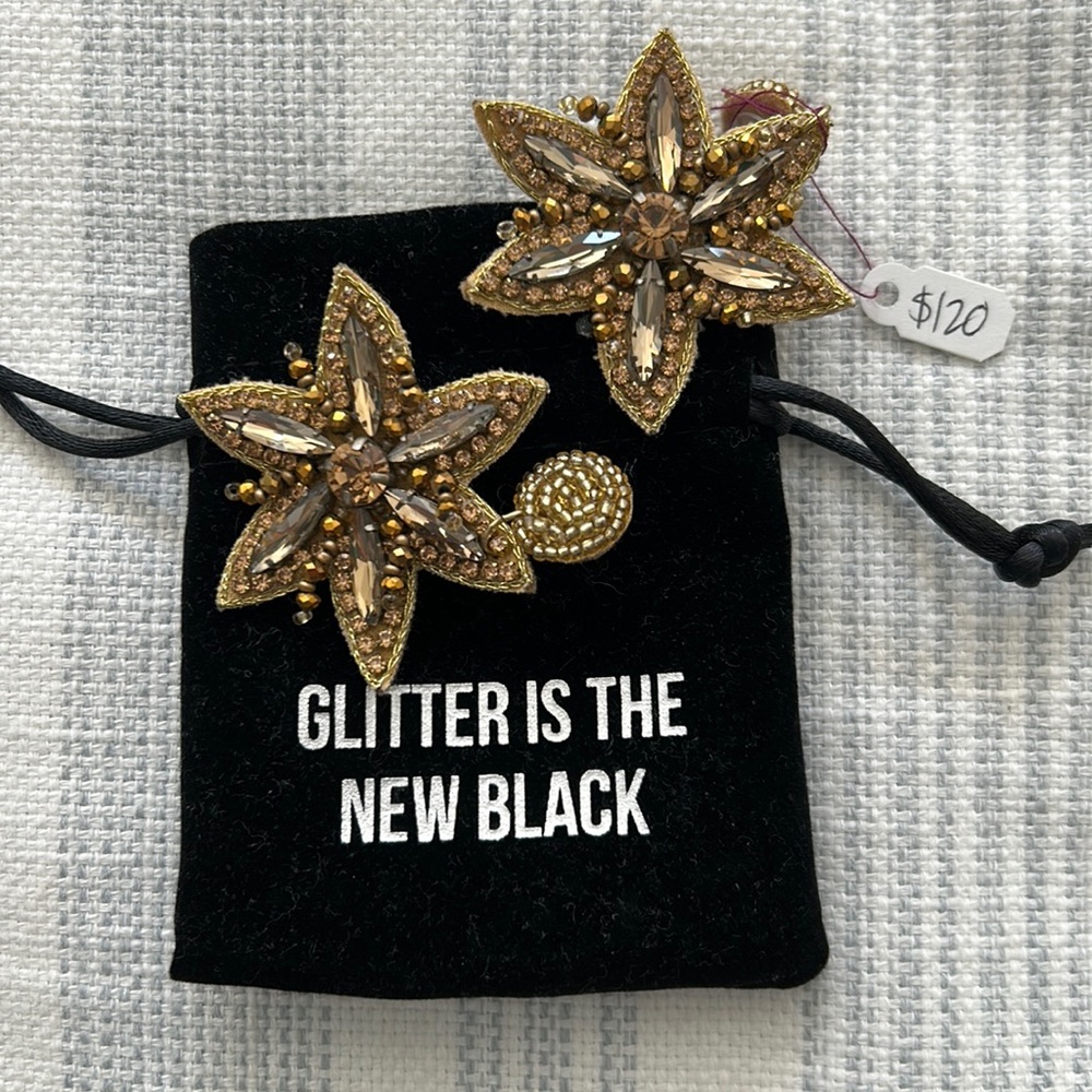 Glitter Is The New Black Earrings